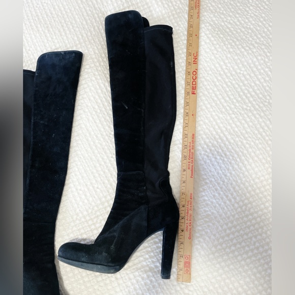 ✨ Stuart Weitzman Black Suede Over-The-Knee Boots – Size 9 – Chic & Sexy ✨ - Picture 5 of 7